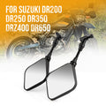 2Pcs Rear View Mirrors for Suzuki DR 200 250 350 400 650