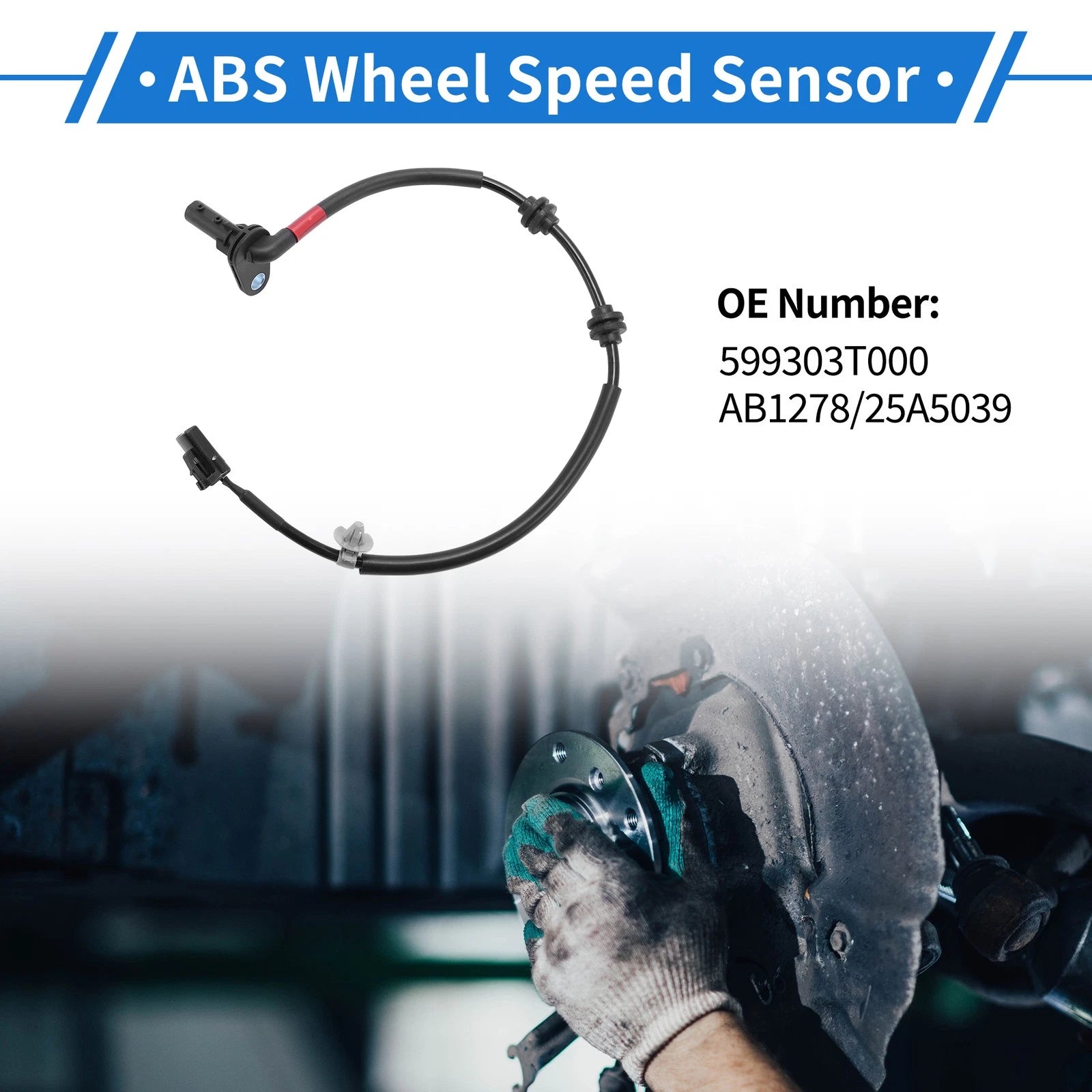 ABS Wheel Speed Sensor for Hyundai Equus (2011–2016) No. 599303T000/AB1278/25A5039
