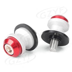 Pair 10mm CNC Swingarm Sliders Spools for Kawasaki Z750 Z1000 (2007–2018)