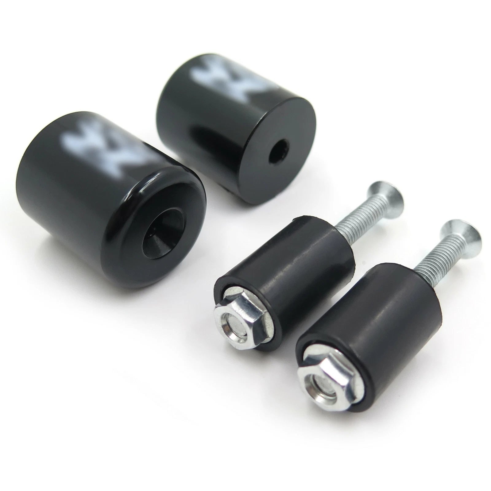 Black Hand Bar End for Suzuki GSXR600 (1992–2014), GSXR750 (1996–2014), GSXR1000 (2001–2014) Rubber
