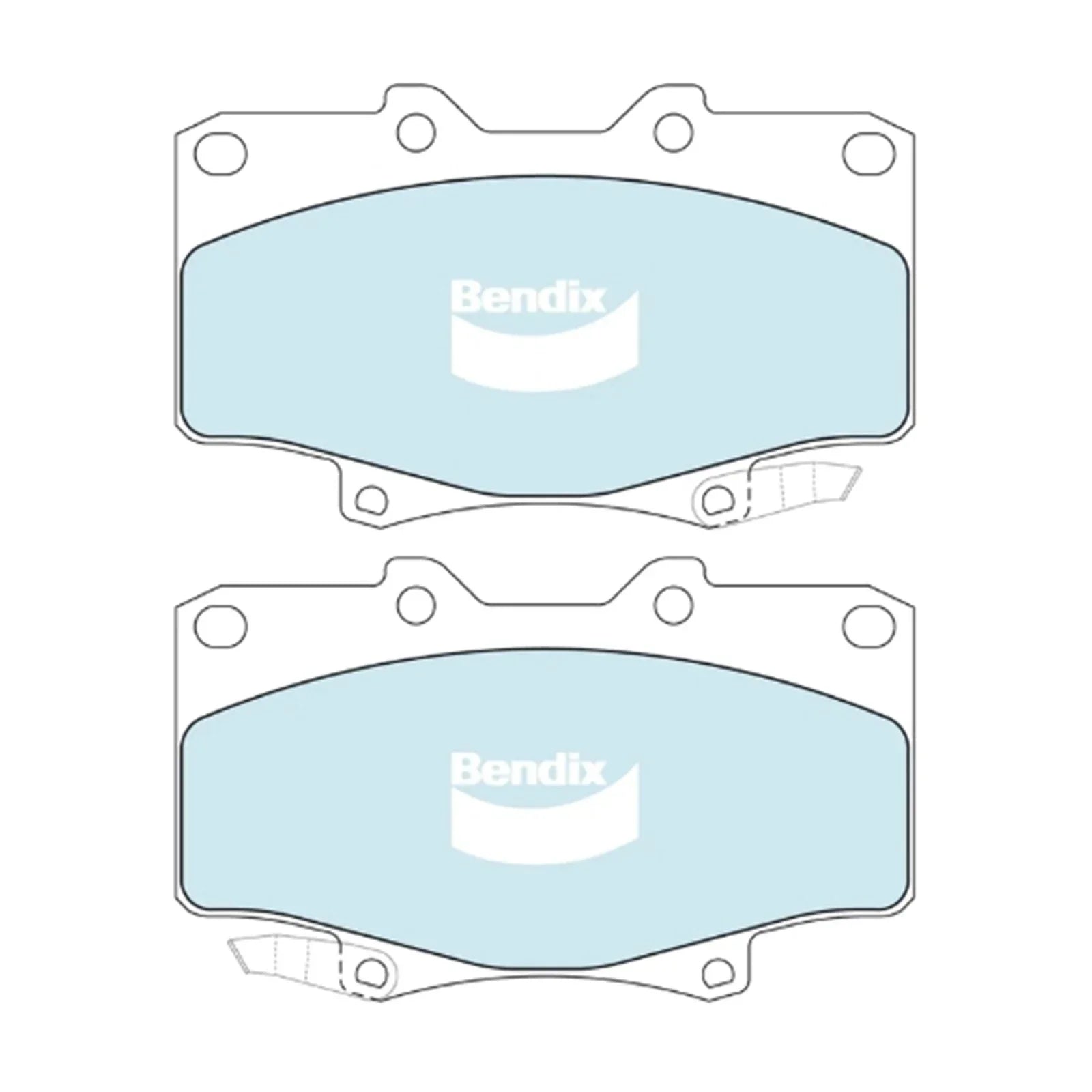 HD Front Disc Brake Pad Set for Hilux 4Runner RN130R YN130 (1989–1996)