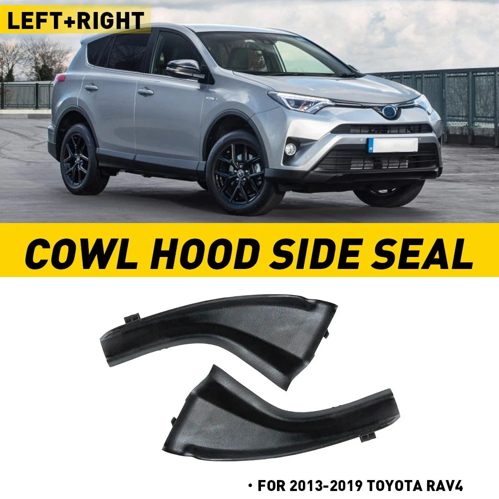 Set of 2 Fender Cowl Hood Side Seals for Toyota RAV4 (2013–2018)