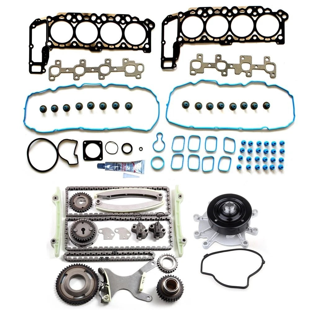 Head Gasket Set, Timing Chain Kit, Water Pump for Dodge Ram 1500 4.7L (2002–2002)