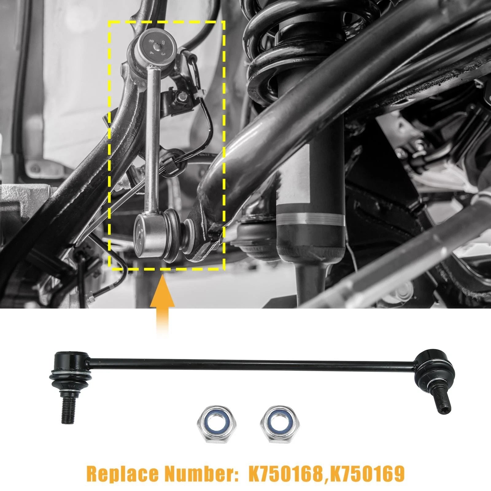 2X Front Sway Bar Links for Kia Sedona (2006–2012) 548404D000 548304D000