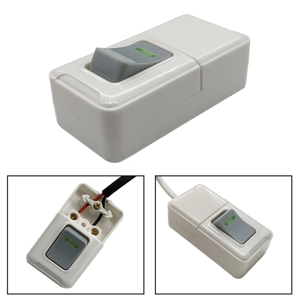 Push Button Switch for Table LED Light Fixtures (White)