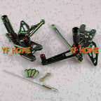 Rearset Foot Pegs for Suzuki GSXR1000 (2007-2008) - CNC Grey