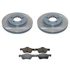 Front Rotors & Akebono ProACT Ceramic Brake Pads for Ford Escape (2001–2012)