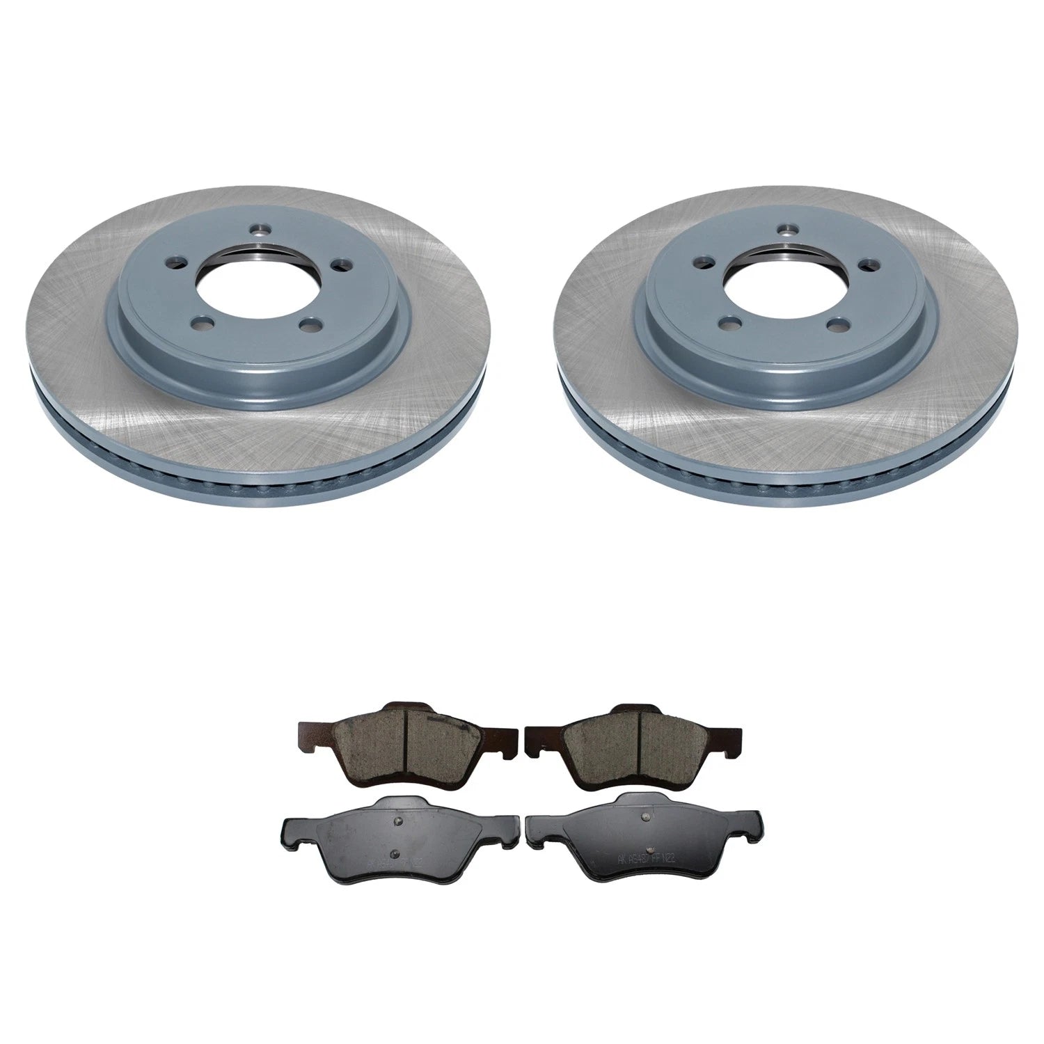 Front Rotors & Akebono ProACT Ceramic Brake Pads for Ford Escape (2001–2012)