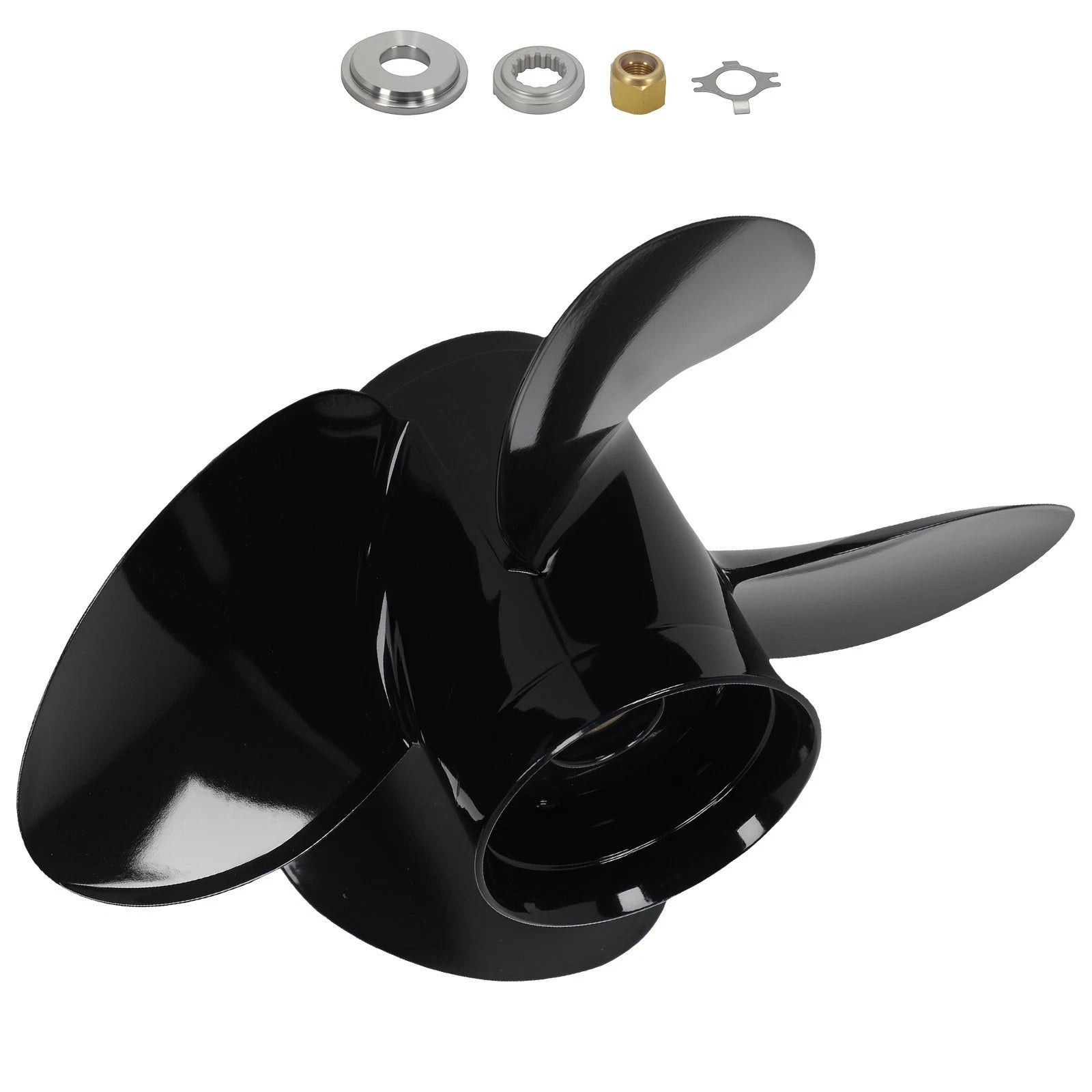 Set of 4 Blade Aluminum Propellers for Mercury 40-140HP (13.8", 13" Pitch, 48-8M8026570)