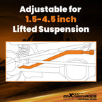 Adjustable Track Bar for Jeep Wrangler TJ, Cherokee XJ (1997-2006)