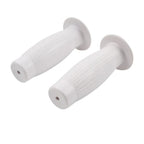 Universal 7/8" Easy-Hold Hand Grips for Vintage Motorcycle Handlebars White