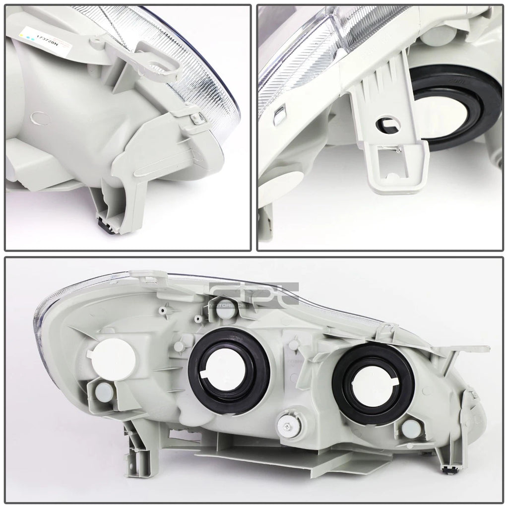 Pair Chrome Housing Amber Corner Headlight for Toyota Corolla (2003–2008)