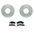 Bosch Rear Vented Disc Brake Rotors & Semi-Met Brake Pads Kit for C3500 P30 (1990–2002)