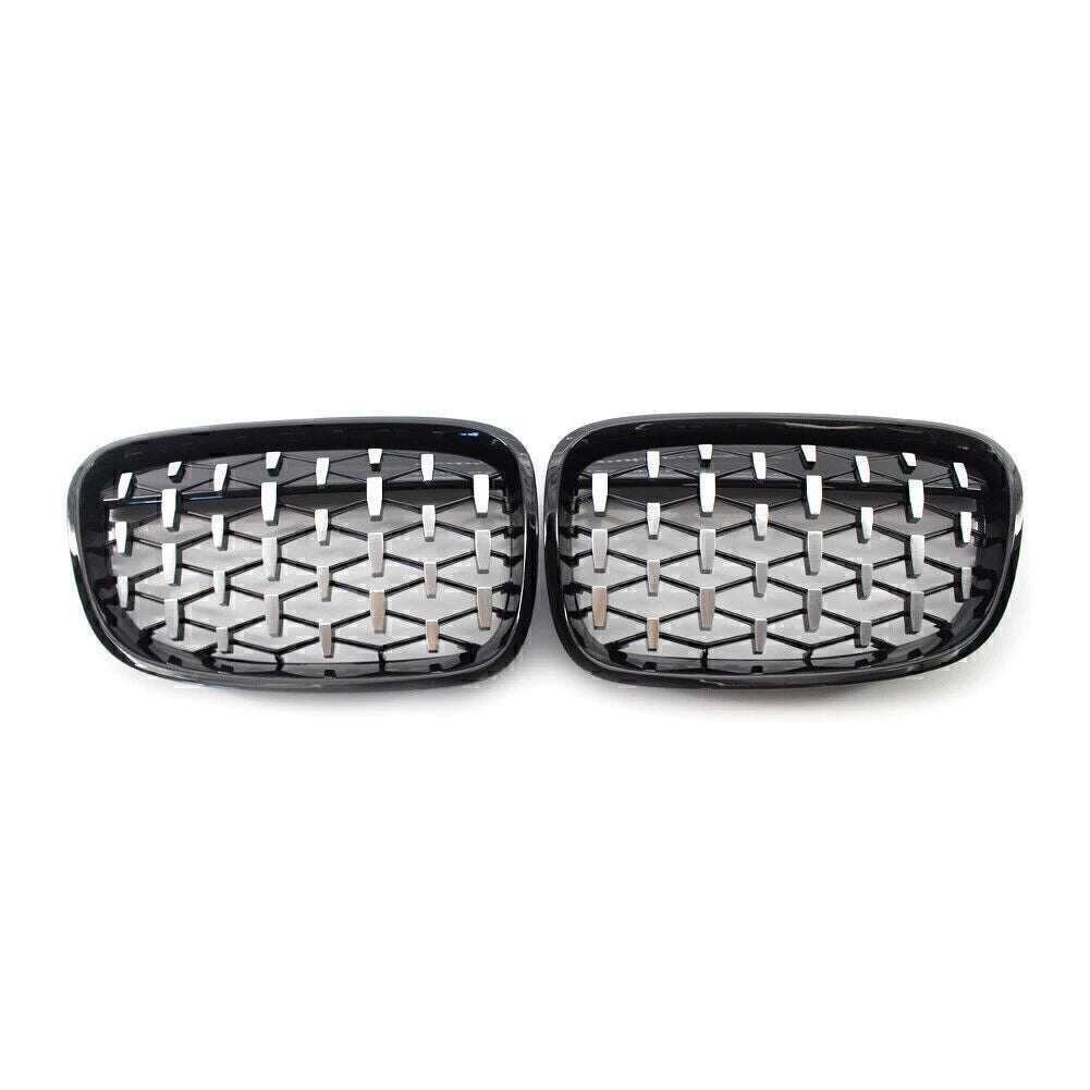 Honeycombe Style Front Bumper Grill Mesh Grille Trim for BMW 1 Series (2011–2014)