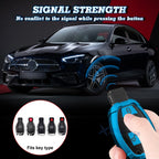 Blue TPU Remote Key Fob Cover Shell for Mercedes B C E G SLK (2011-2016)