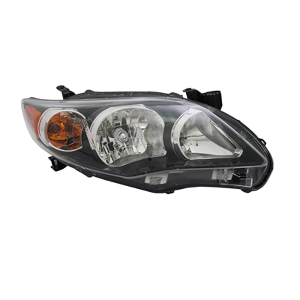 Replacement Passenger Side Head Light Assembly w/Black Bezel (See Fitment Chart)