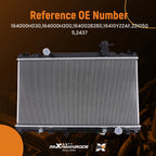 Complete Radiator for Toyota Camry Solara 2.4L (2002–2008) CU2437 164000H030
