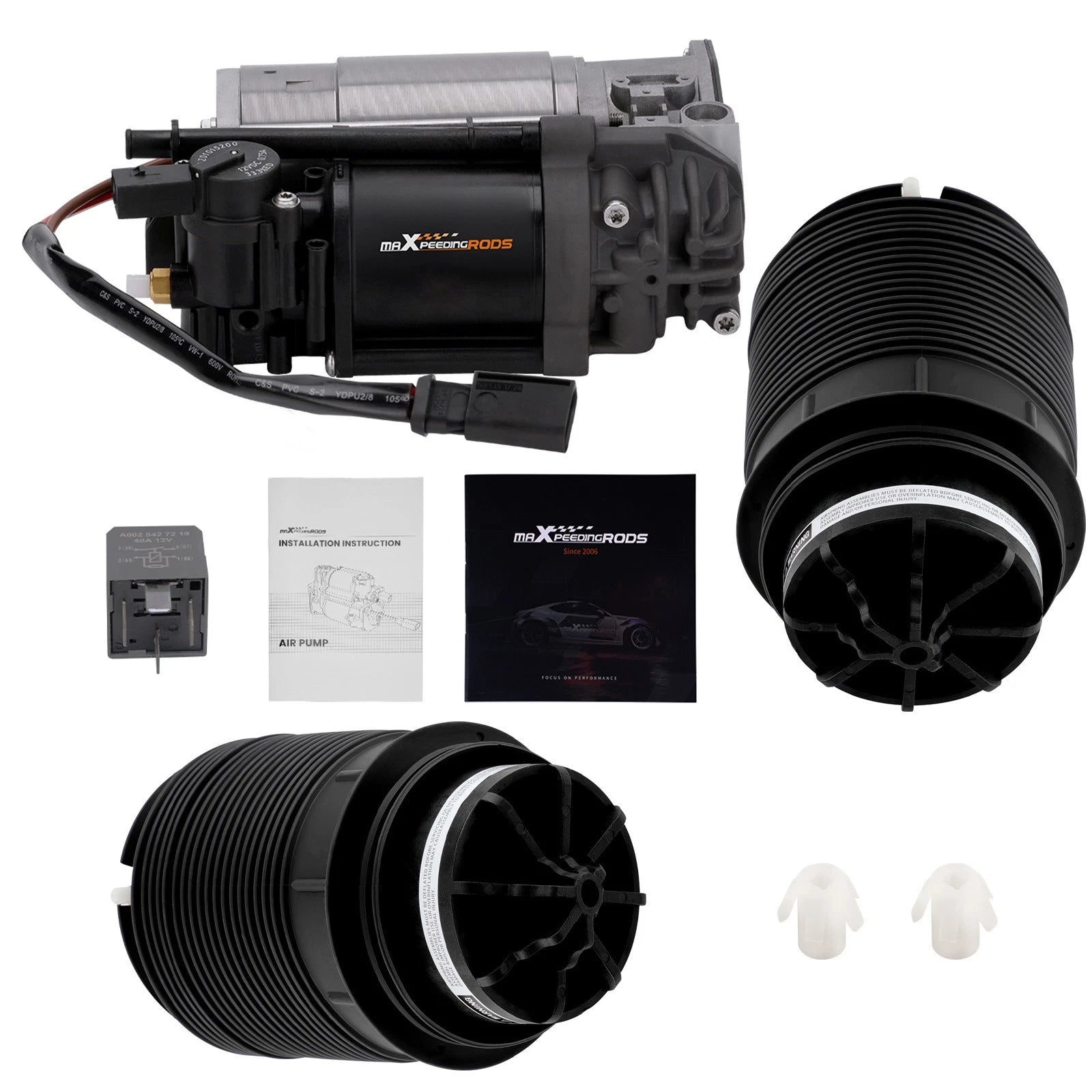 3X Air Suspension Spring & Compressor for Mercedes CLS63 AMG (2012–2018)