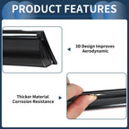 Window Deflectors for Honda Civic Sedan 2012 (2012) - Side Window Vent Visors Black