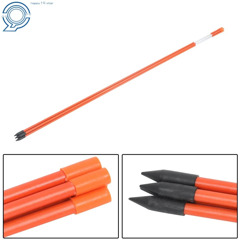 Set of 25 Reflective Driveway Markers 48" Snow Stakes 5/16" Diameter