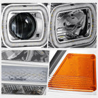 Switchback Sequential Signal LED DRL Projector Headlight for Ram 1500-3500 (2013–2024)