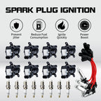 Set of 8 Ignition Coil Pack UF262 with Spark Plug & Wire for Chevy GMC