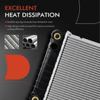Radiator with Trans Oil Cooler for Chevrolet S10, GMC S15 Jimmy (1988–1993)