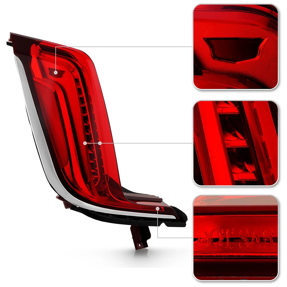 LED Tail Light Brake Lamp Rear Left + Right Pair for Cadillac XTS (2018–2019)