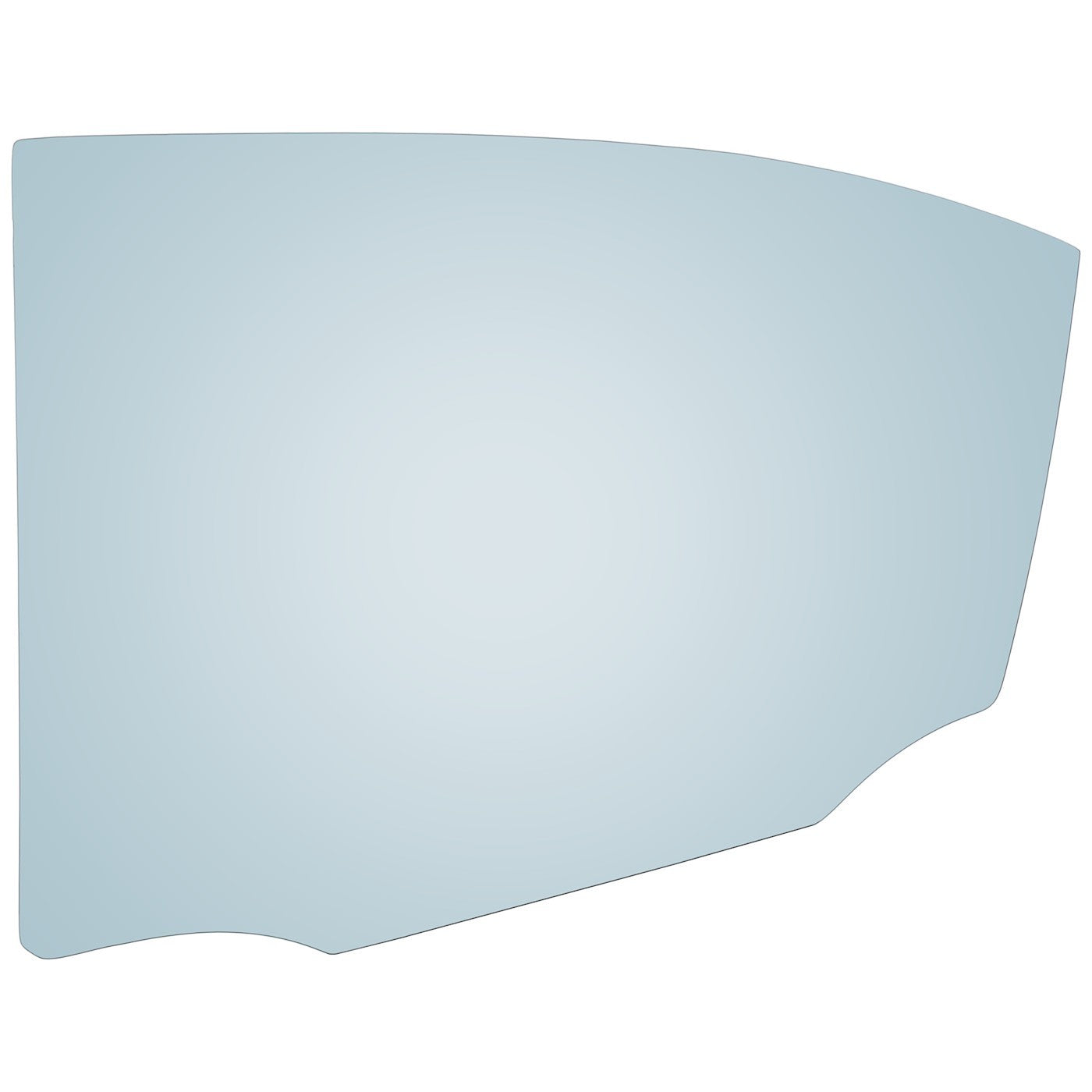 Set of 2 Door Glasses for Sedan Rear Left Right