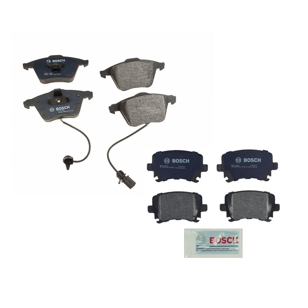 Set of 4 Bosch QuietCast Disc Brake Pads for Audi A4 A6 Quattro