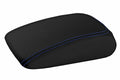 Leather Console Lid Pull Over Armrest Cover for Audi A3 (2015–2020) Blue Stitch