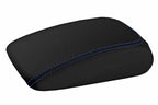 Leather Console Lid Pull Over Armrest Cover for Audi A3 (2015–2020) Blue Stitch