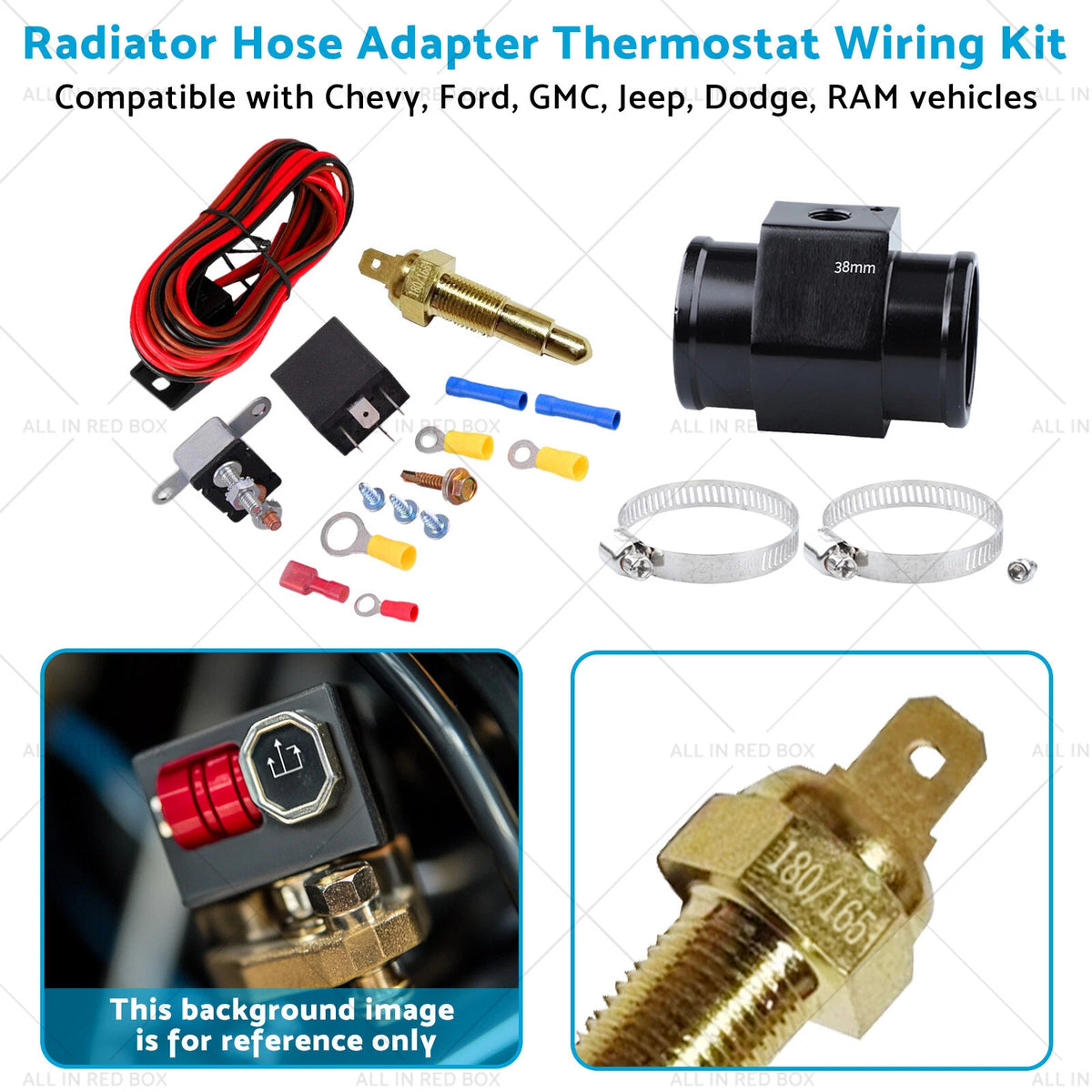 Electric Fan Thermostat Kit 180°F for