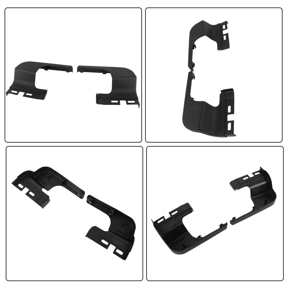 Set of 2 Rear Bumper End Cap Step Pads for Ford F250 F350 F450 (2017–2022)