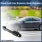 Front Left Door Handle No. 72180SDET01 for Honda Accord  Silver Tone