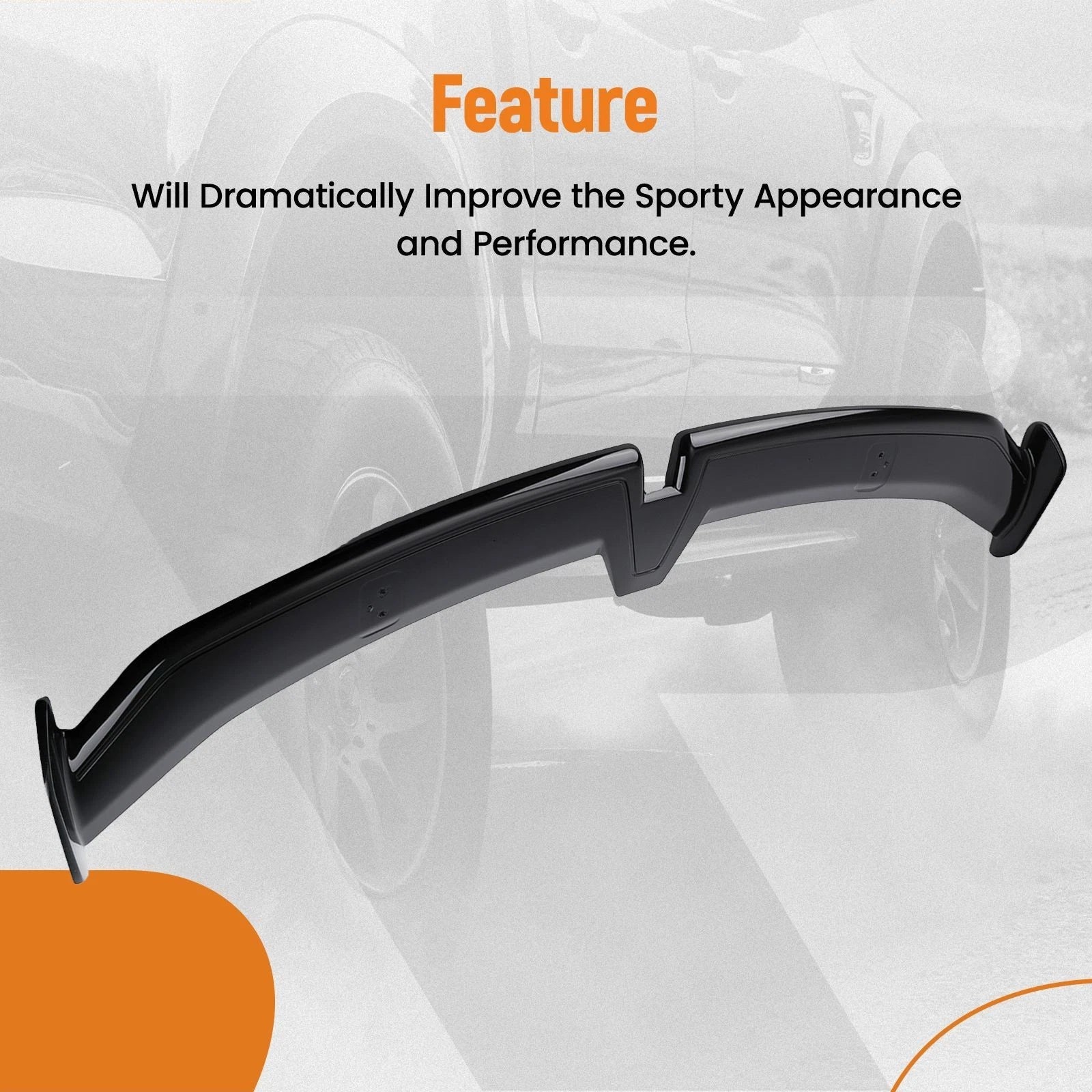 ABS Plastic 55 Inch Rear Trunk Spoiler for Dodge Charger SRT (2015–2023)