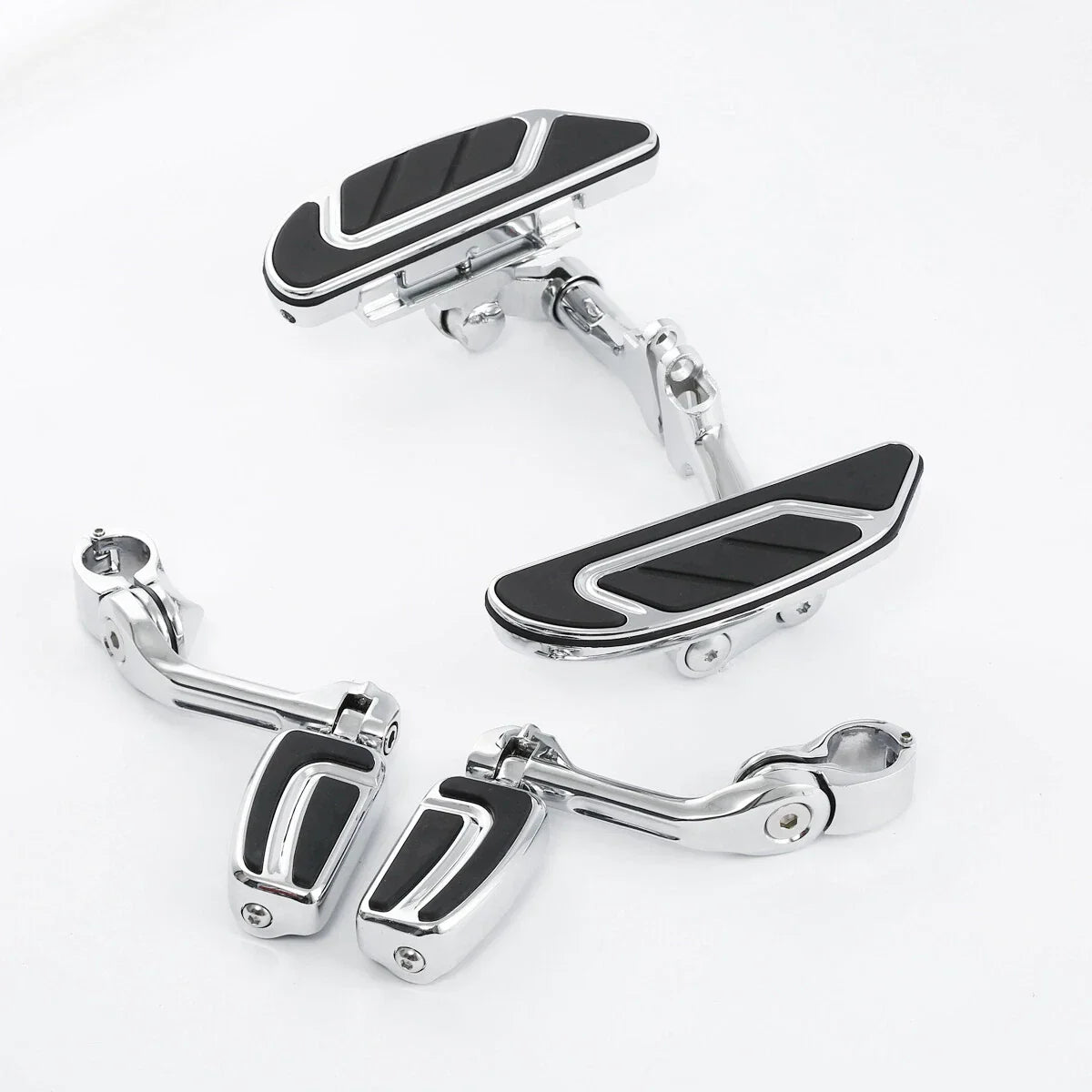Long Angled Floorboards & Footpegs for Harley Touring (1993 - 2025)