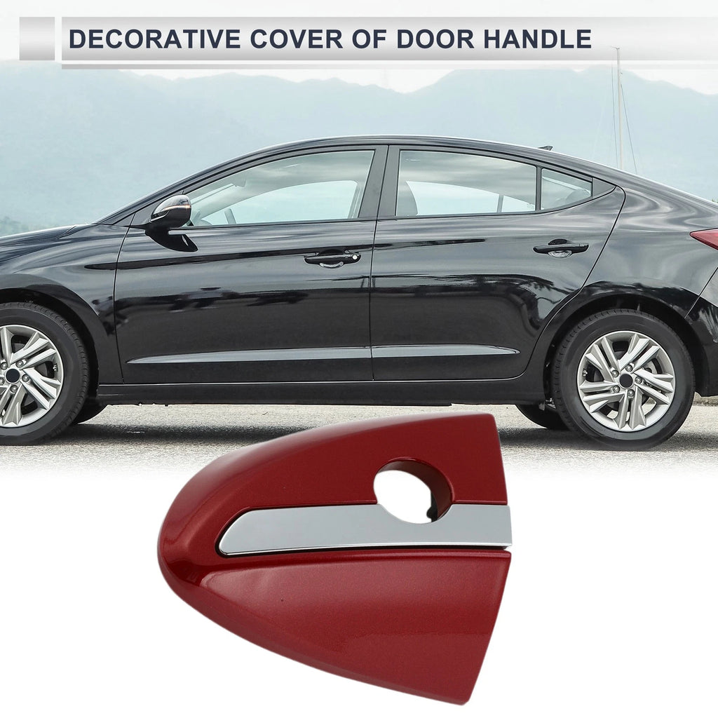 Front Left Door Handle Lock Cylinder Cover for Toyota Corolla (2014–2018) Red