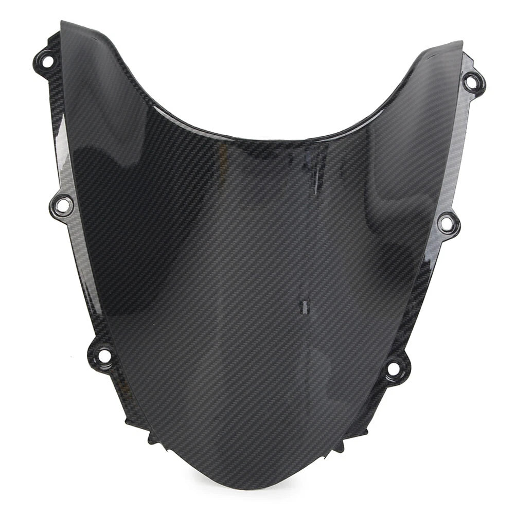 Black Carbon Fiber ABS Windshield Shield for Honda CBR 1000RR (2004–2007)