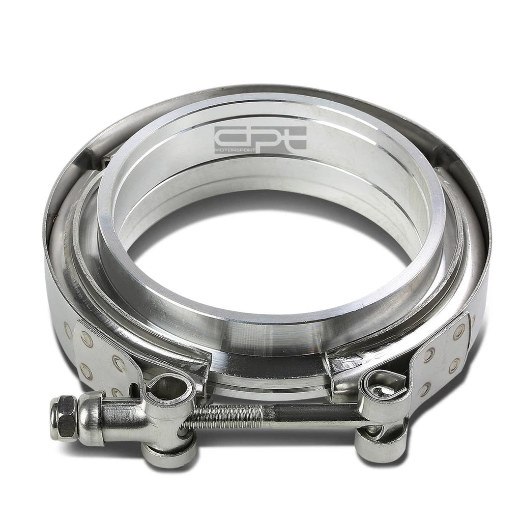 3" Stainless V-Band Clamp + Aluminum Flange for Turbo Down Pipe Wastegate