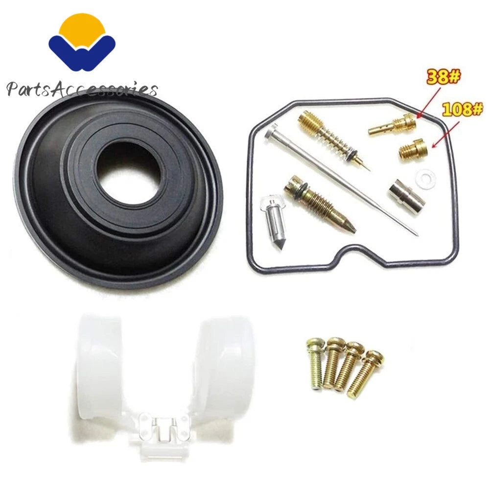 Carburetor Repair Kit with Diaphragm & Float #108 for Kawasaki ZZR250 (1990–2007)
