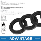 Set of 5 Oil Seal Rotary Shaft Seal Nitrile Rubber 25x37x6mm