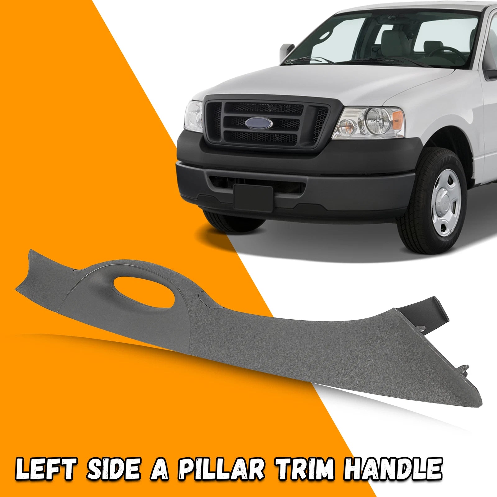 A Pillar Interior Trim Handle for Ford F-150 (2004–2008) - Gray