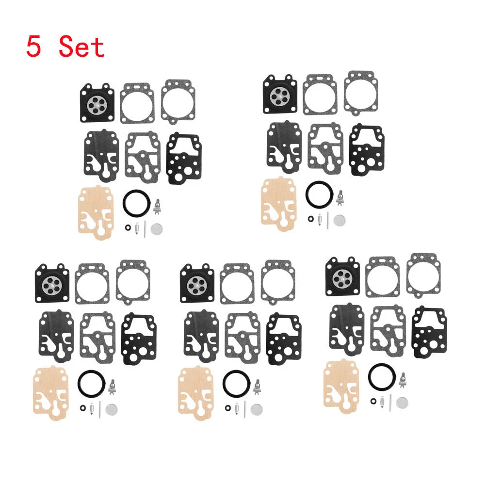 Set of 5 Carburetor Repair Kits for Walbro K20-WYJ Honda GX25 GX35