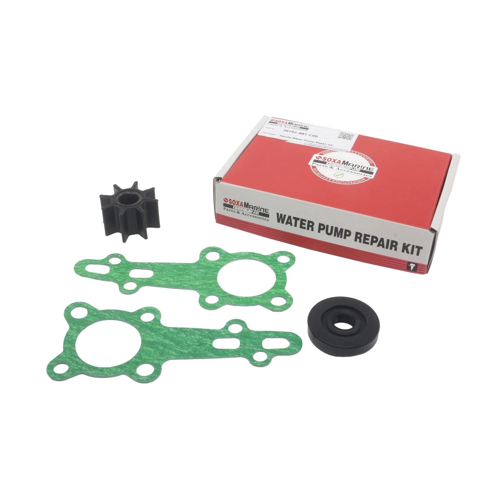 Water Pump Impeller Kit for Honda Marine 6 7.5 8 HP (06192-881-C00)