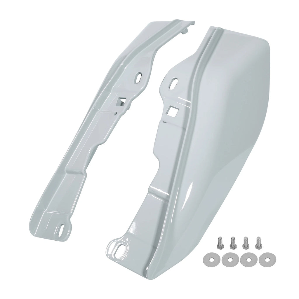 Mid Frame Air Deflectors for Harley Touring Electra Glide (2009–2024) - White Gray