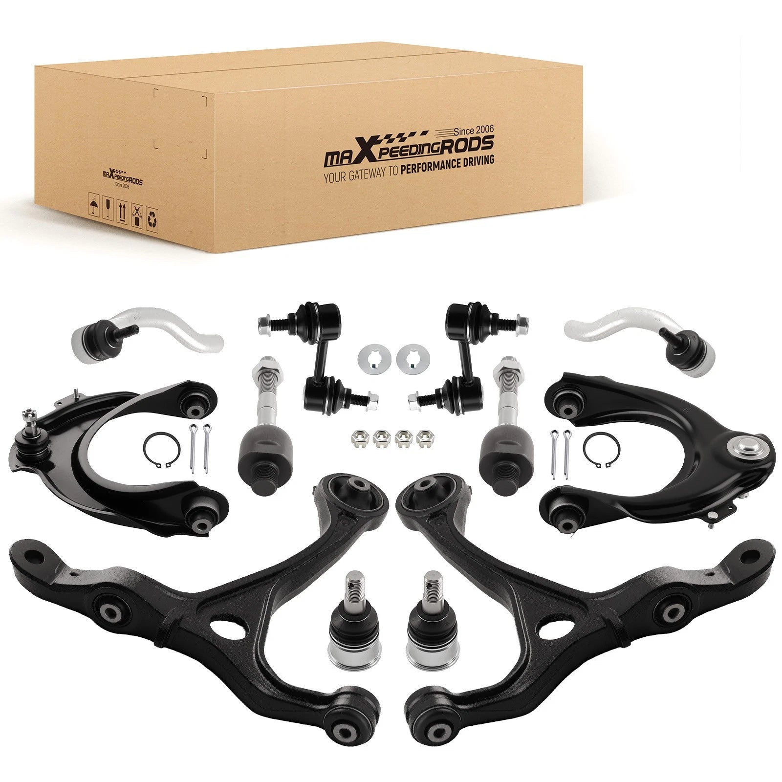 Set of 12 Control Arms Suspension Kit for Honda Accord (2003–2007)