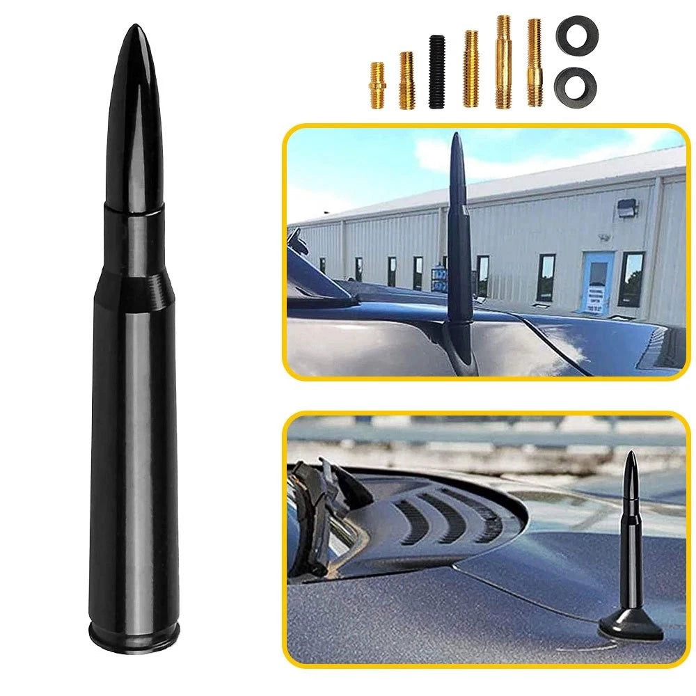 Bullet Antenna Mast Black for Dodge RAM 1500 2500 3500 (2010–2019)