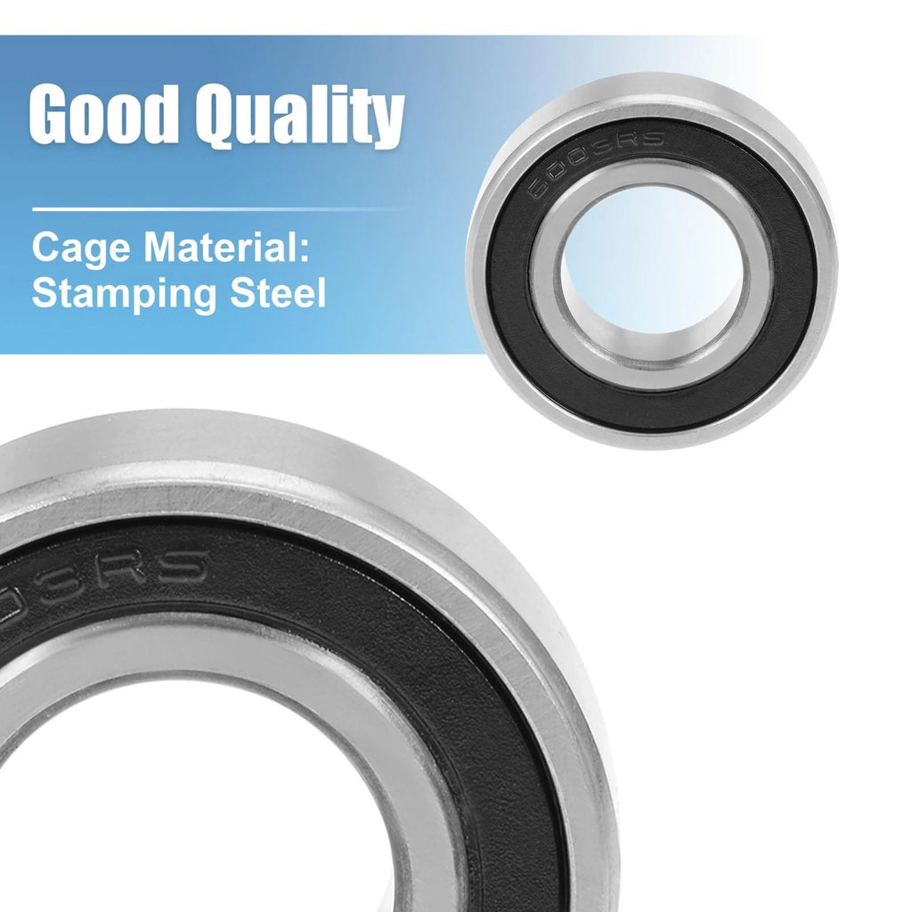 Set of 4 6003-2RS Deep Groove Ball Bearings for Various Models (17x35x10mm)