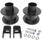 Set of 2 Lift Spring Spacers & Front Shock Extensions for Ford F250 F350 SD (2005–2024)
